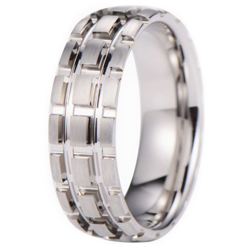 (Wholesale)Tungsten Carbide Tire Tread Ring-00732