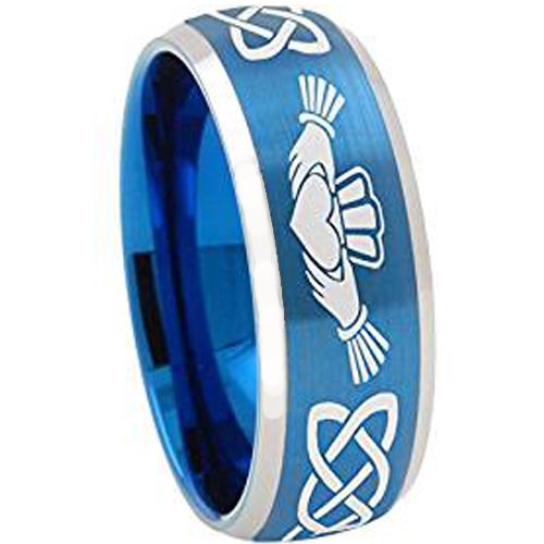 (Wholesale)Tungsten Carbide Mo Anam Cara Celtic Ring - TG4334