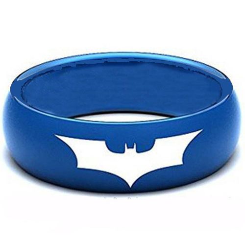 (Wholesale)Tungsten Carbide BatMan Dome Ring - TG3805AA