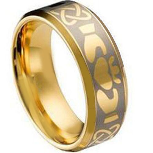 (Wholesale)Tungsten Carbide Mo Anam Cara Ring - TG1495