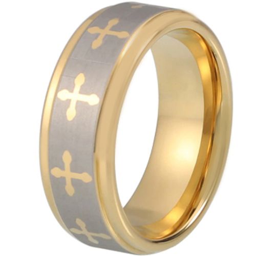 (Wholesale)Tungsten Carbide Cross Ring - TG1870