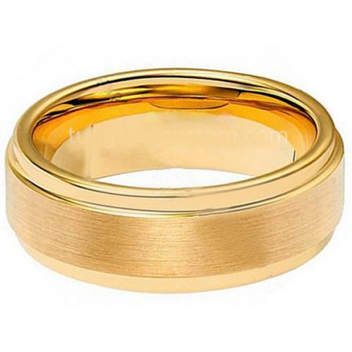 (Wholesale)Tungsten Carbide Step Edges Ring - TG1942A