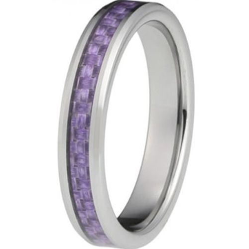 (Wholesale)Tungsten Carbide Ring With Carbon Fiber - TG2974