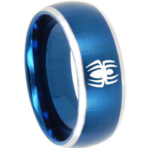 (Wholesale)Tungsten Carbide Beveled Edges Spider Ring - TG3161