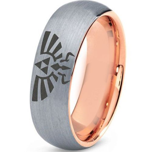 (Wholesale)Tungsten Carbide Legend of Zelda Ring-4441