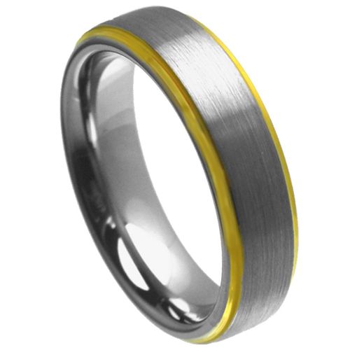 (Wholesale)Tungsten Carbide Step Edges Ring - TG4457