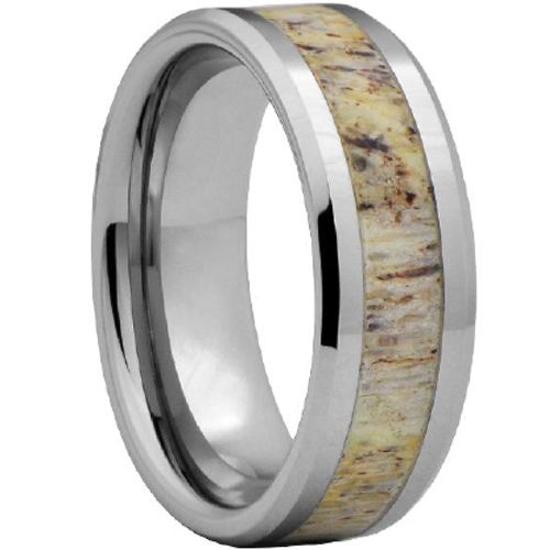 (Wholesale)Tungsten Carbide Deer Antler Ring - TG4481