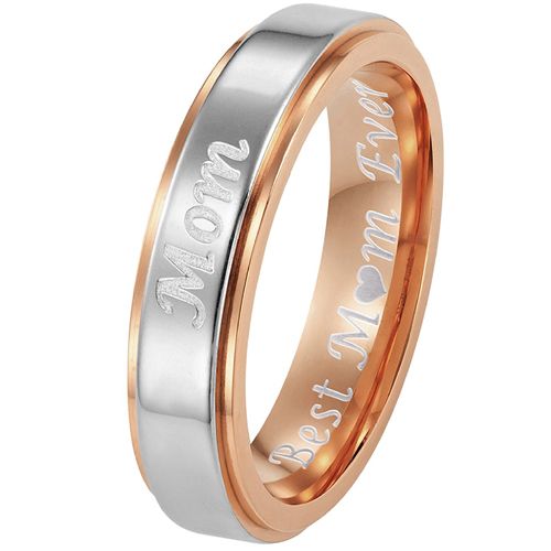 (Wholesale)Tungsten Carbide Ring With Custom Engraving - TG4506A