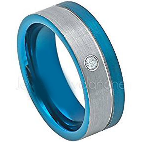 (Wholesale)Tungsten Carbide Ring With Cubic Zirconia - TG4530