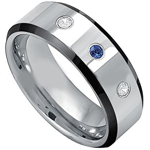 (Wholesale)Tungsten Carbide Three-stone Ring-TG4649