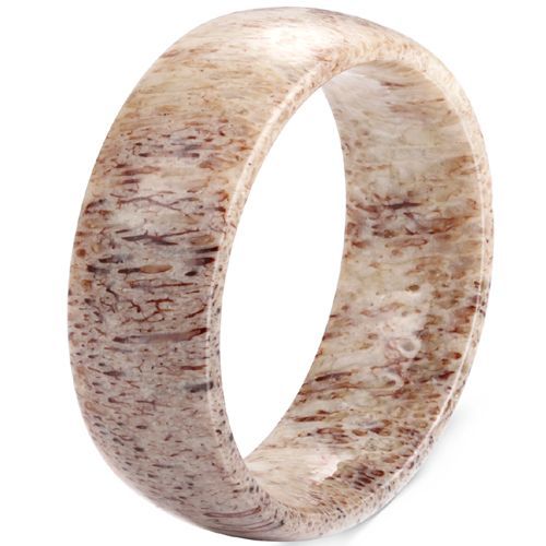 (Wholesale)Deer Antler Dome Court Ring-7657