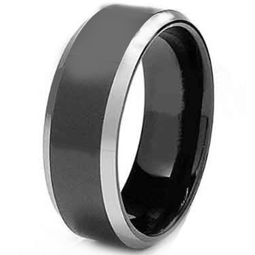 (Wholesale)Tungsten Carbide Beveled Edges Ring - TG876