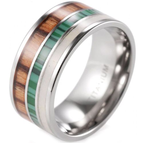 (Wholesale)Tungsten Carbide Deer Antler Wood Ring - 180