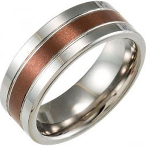 (Wholesale)Tungsten Carbide Double Groove Ring - TG2295