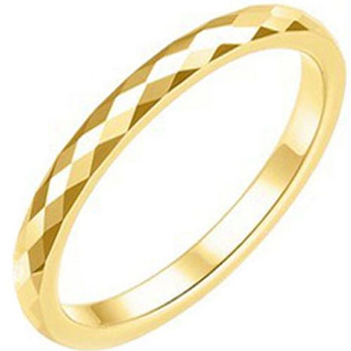 (Wholesale)Tungsten Carbide Faceted Ring - TG2361A