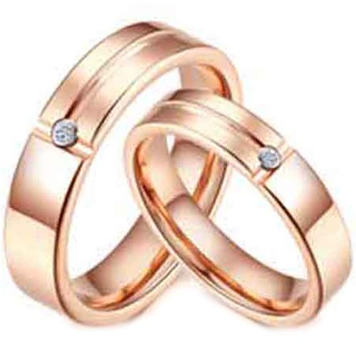 (Wholesale)Tungsten Carbide Ring With Cubic Zirconia - TG2560