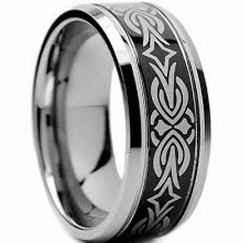 (Wholesale)Tungsten Carbide Beveled Edges Ring - TG2996