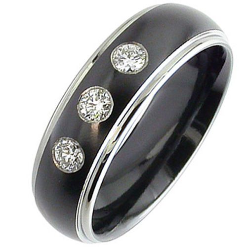 (Wholesale)Tungsten Carbide Three-stone Ring - TG3243