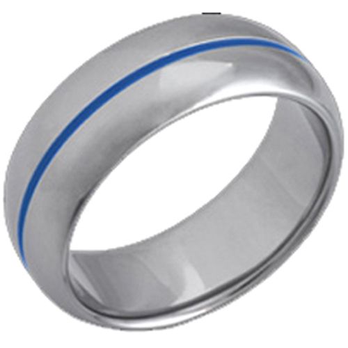 (Wholesale)Tungsten Carbide Center Groove Ring - TG3267