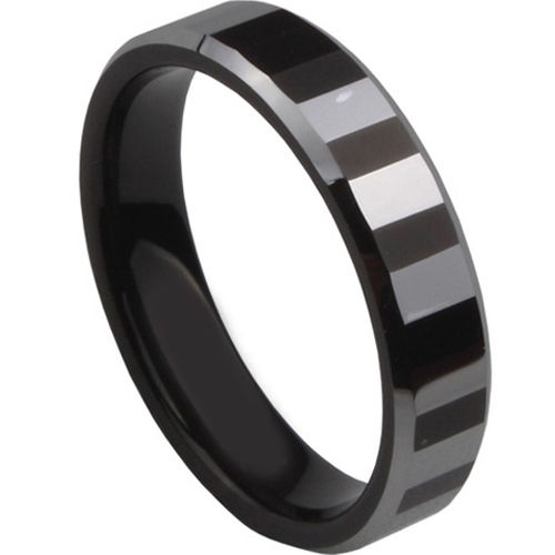 (Wholesale)Tungsten Carbide Faceted Ring - TG3456A