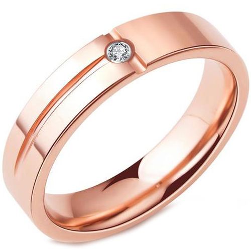 (Wholesale)Tungsten Carbide Ring With Cubic Zirconia-3462