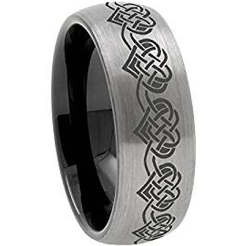 (Wholesale)Tungsten Carbide Dome Heart Ring - 3640