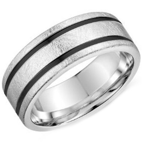 (Wholesale)Tungsten Carbide Double Groove Ring - TG3902