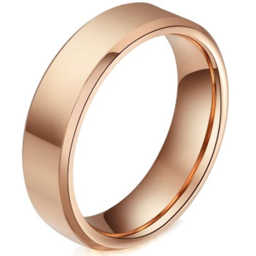 (Wholesale)Tungsten Carbide Beveled Edges Ring - TG4686