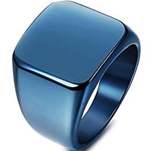 (Wholesale)Tungsten Carbide Signet Ring - TG786AA