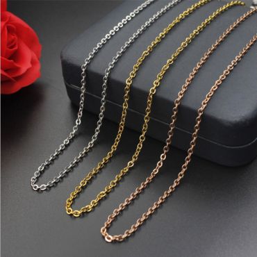 (Wholesale)316 Stainless Steel 1.5mm Rolo Chain Necklace - SJ3