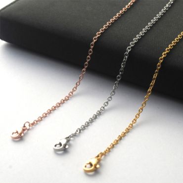 (Wholesale)316 Stainless Steel 1.6mm Rolo Chain Necklace - SJ4