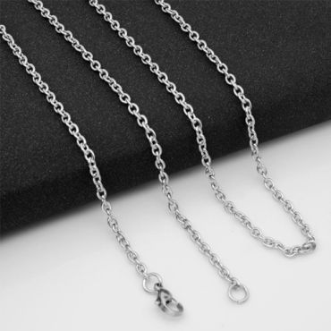 (Wholesale)316 Stainless Steel 1.6mm Rolo Chain Necklace - SJ5