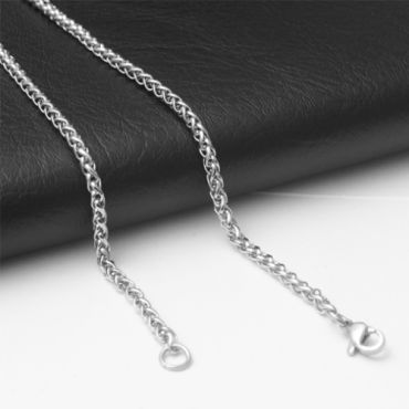 (Wholesale)316 Stainless Steel 3.0mm Chain Necklace - SJ32