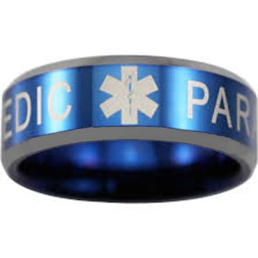 (Wholesale)Tungsten Carbide Medic Alert Ring - TG4550