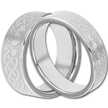 (Wholesale)Tungsten Carbide Mo Anam Cara Ring - TG4292