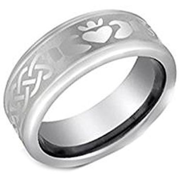 (Wholesale)Tungsten Carbide Mo Anam Cara Ring - TG4390