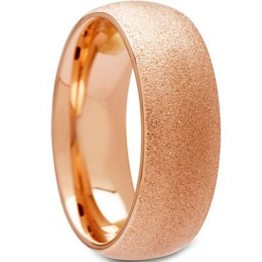 (Wholesale)Tungsten Carbide Sandblasted Ring - TG4507A