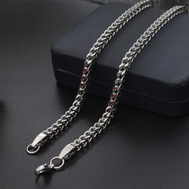 (Wholesale)316 Stainless Steel 4.0mm Chain Necklace - SJ77