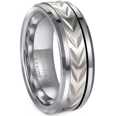 (Wholesale)Tungsten Carbide Tire Tread Ring-8537