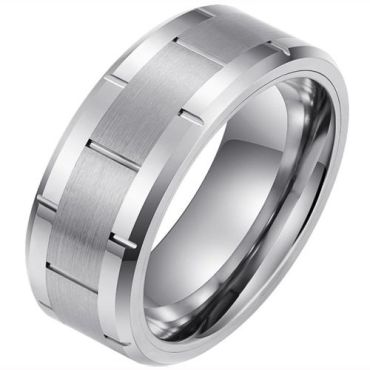 (Wholesale)Tungsten Carbide Tire Tread Ring-9740