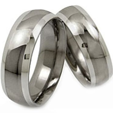 (Wholesale)Tungsten Carbide Beveled Edges Ring - TG1357