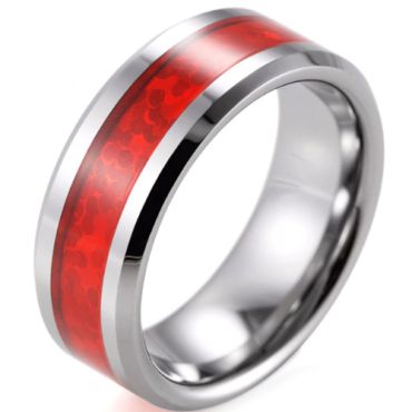 (Wholesale)Tungsten Carbide Imitate Opal Ring - TG2879