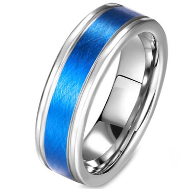 (Wholesale)Tungsten Carbide Sandblasted Ring - TG2903