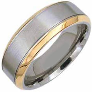 (Wholesale)Tungsten Carbide Beveled Edges Ring - TG3029