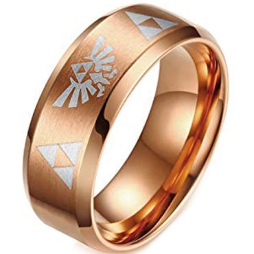 (Wholesale)Tungsten Carbide Legend of Zelda Ring-3199