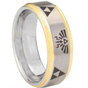 (Wholesale)Tungsten Carbide Legend of Zelda Ring-3321