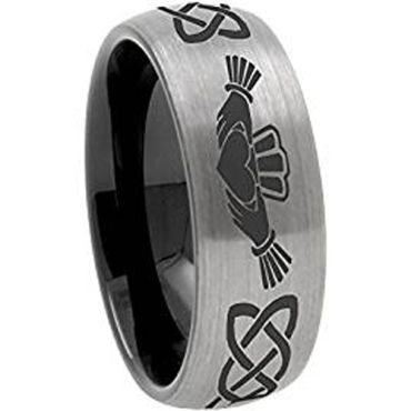 (Wholesale)Tungsten Carbide Mo Anam Cara Ring-TG3571B