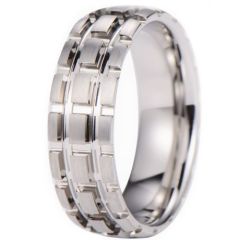 (Wholesale)Tungsten Carbide Tire Tread Ring-00732