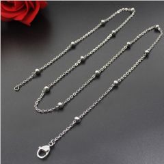 (Wholesale)316 Stainless Steel 1.3mm Chain Necklace - SJ2