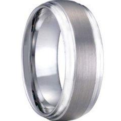 (Wholesale)Tungsten Carbide Step Edges Ring - TG1117